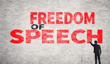 A Man Speaking - That Representing The Freedom Of Speech Concept.