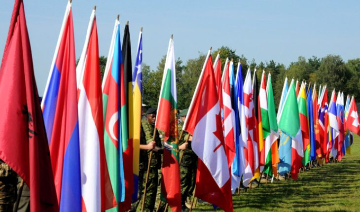 Various Flags Of Different Countries.